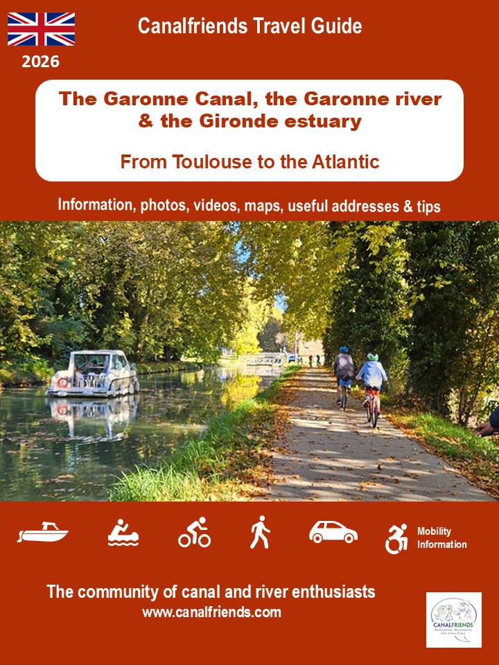 Couv GB Canalfriends English Guide 2026 Garonne canal, Garonne river and Gironde estuary_June