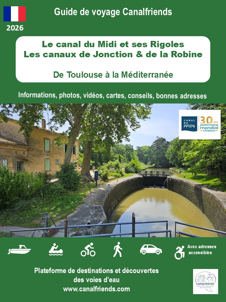 Couv Guide Canalfriends 2026 Canal du Midi, Jonction, Robine, rigoles_V0